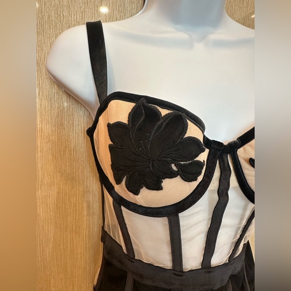 NWT VICTORIA"S SECRET Velvet appliqué teddy bodysuit - Picture 7 of 13